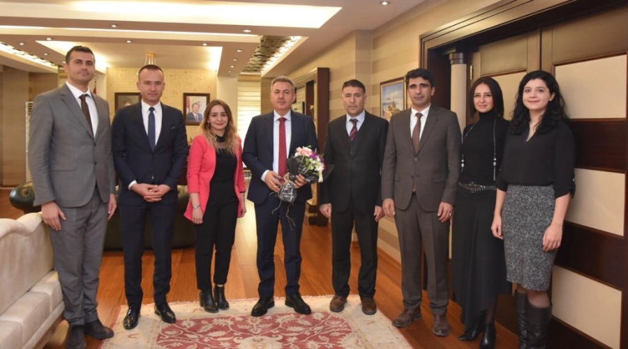Ağrı Milli Eğitim Müdürü Tekin’den Vali Elban’a ve Başkan Sayan’a teşekkür ziyareti