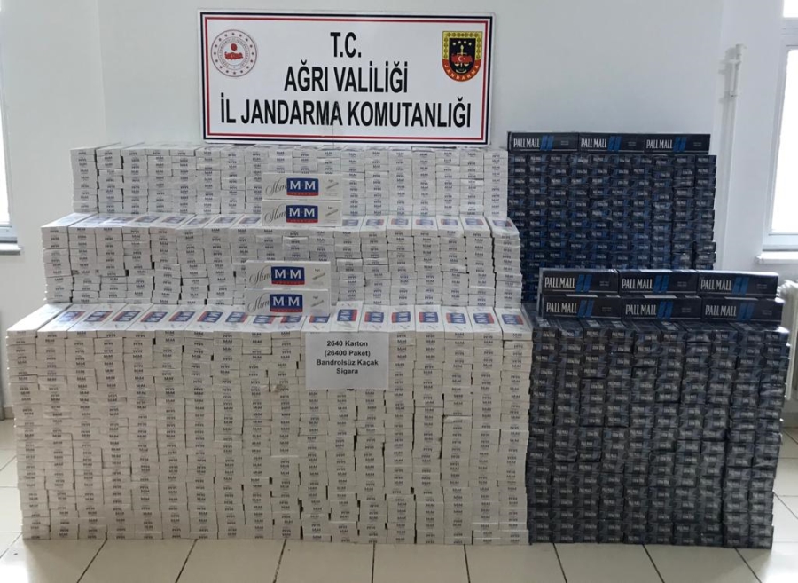 26 bin 400 paket kaçak sigara ele geçirildi