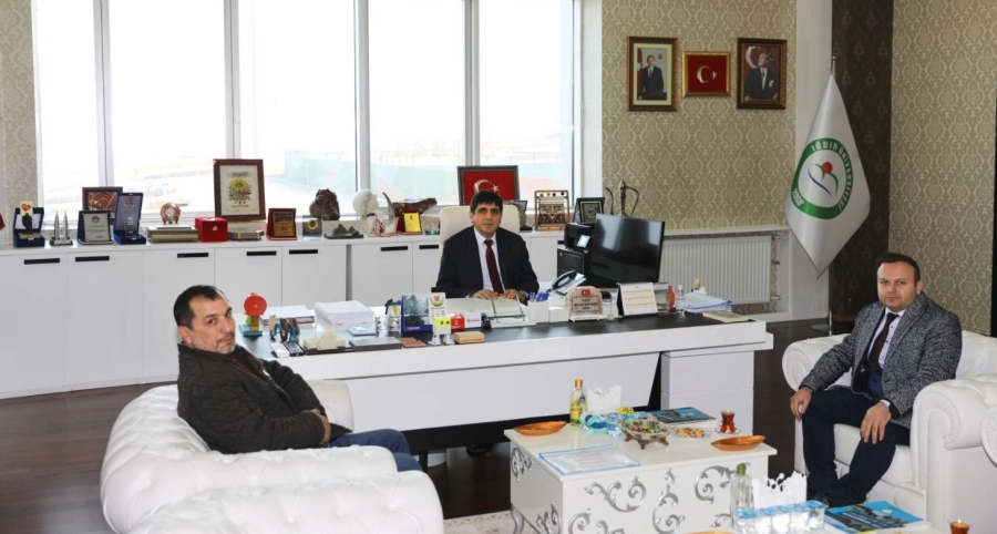 Doğubayazıt Devlet Hastanesi Başhekimi Hasan Balaban’dan Rektör Alma’ya Nezaket Ziyareti