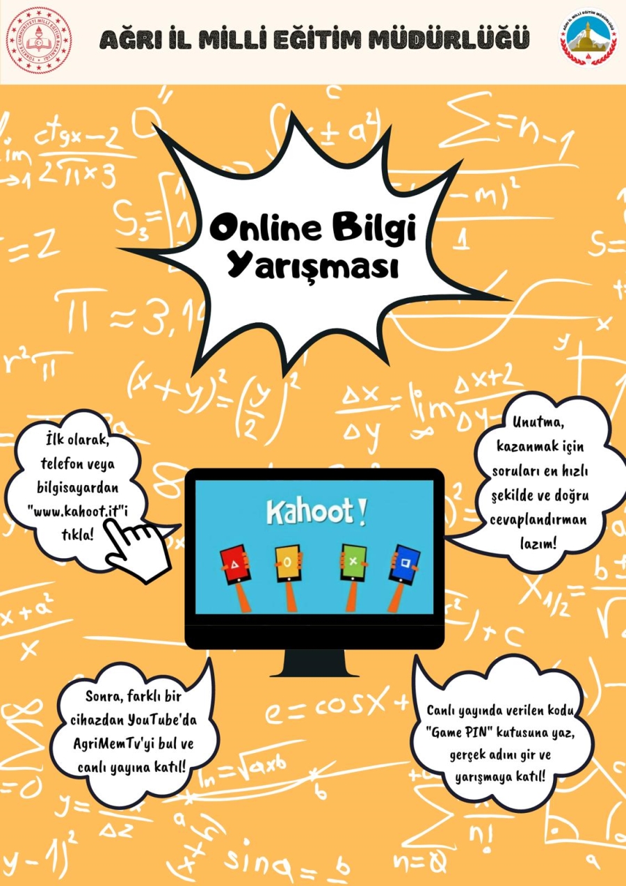  Ağrı’da lise öğrencilerine yönelik “Online Bilgi Yarışması”