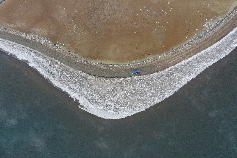 Ağrı Dağı Milli Parkı kış güzelliğiyle göz kamaştırıyor