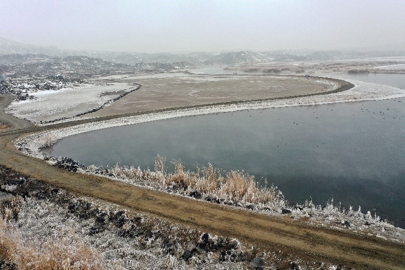 Ağrı Dağı Milli Parkı kış güzelliğiyle göz kamaştırıyor