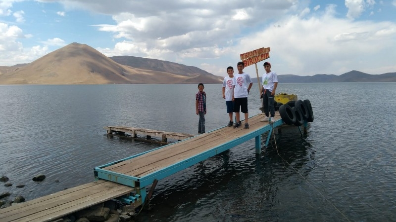 Ağrı Hüseyin Celal Yardımcı Fen Lisesi öğrencileri Balık Gölü'nde izci kampına katıldı