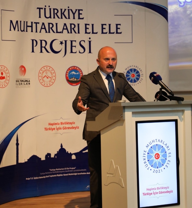 Ağrı’da Türkiye Muhtarları El Ele Projesi Toplantısı Düzenlendi