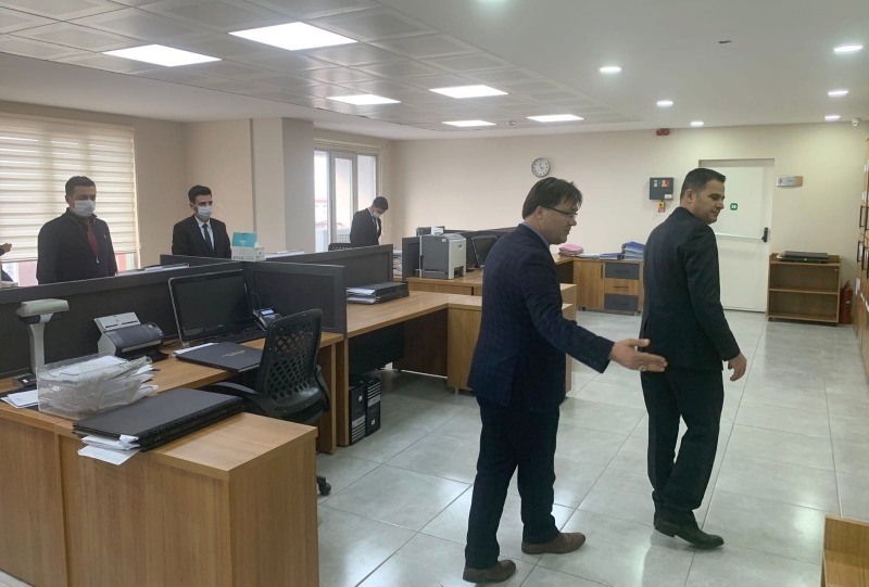 Kaymakam Akpınar Doğubayazıt Tapu ve Kadastro Müdürlüğünün yeni binasını ziyaret etti