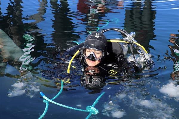 Balık Gölü Festivali atlı kızak ve su altı dalışı ilgi gördü