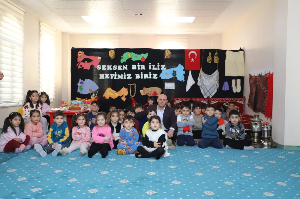 Doğubayazıt Aile Destek Merkezi 4 ile 6 yaş grubu öğrencileri Yerli Malı Haftası etkinliği