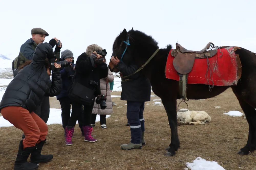 Ağrı'nın karla kaplı güzellikleri fotoğraf tutkunlarını ağırlıyor