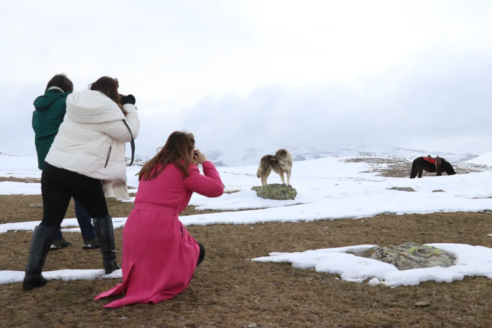 Ağrı'nın karla kaplı güzellikleri fotoğraf tutkunlarını ağırlıyor