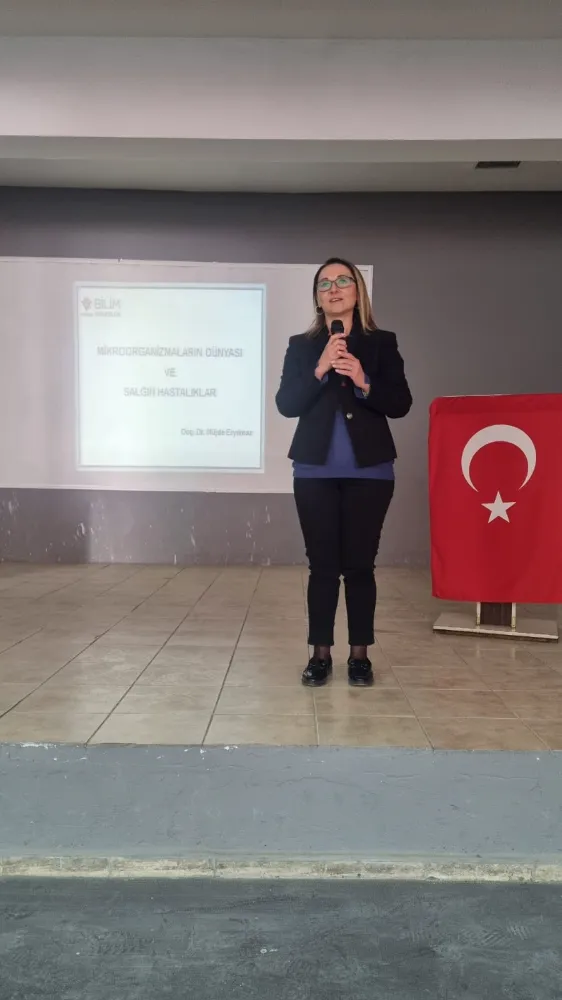 Doç. Dr. Müjde ERYILMAZ TÜBİTAK Bilim söyleşisi kapsamında Doğubayazıt'ta 