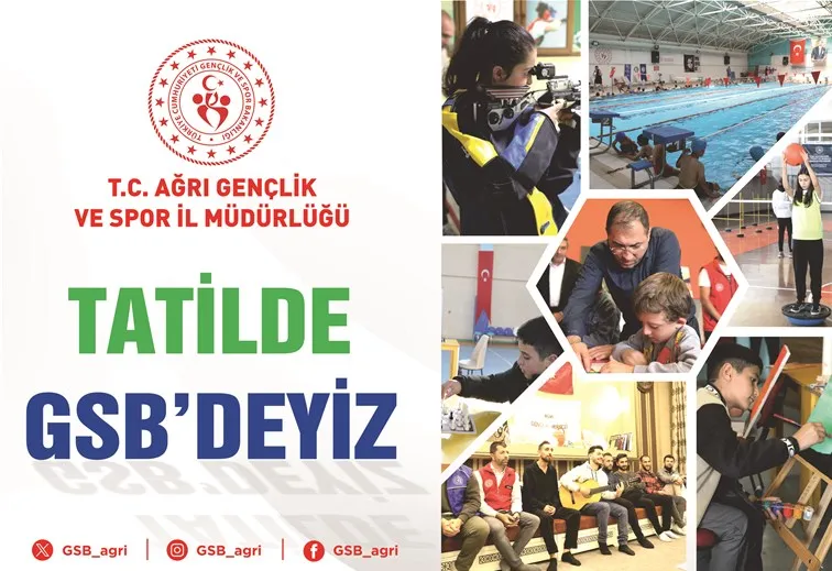 Ağrı Gençlik ve Spor İl Müdürlüğü, yarıyıl tatiline çıkacak öğrencilere yönelik ‘GSB Gençlik Kış Programı’