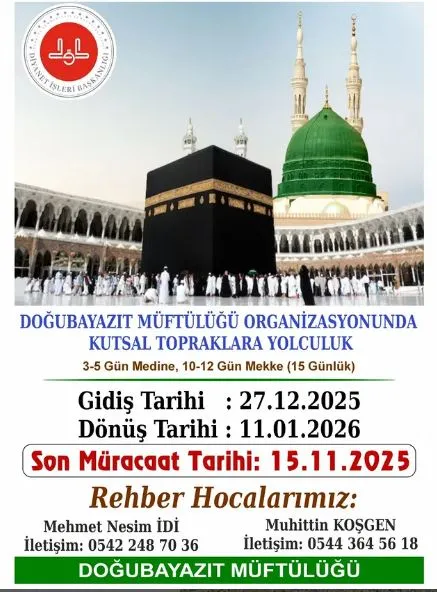 MÜFTÜLÜĞÜMÜZ ORGANİZASYONUNDA KUTSAL TOPRAKLARA YOLCULUK