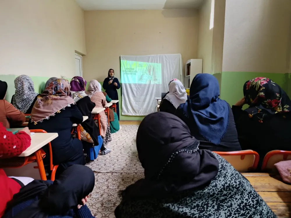 Madde bağımlılığı ile ilgili seminer verildi