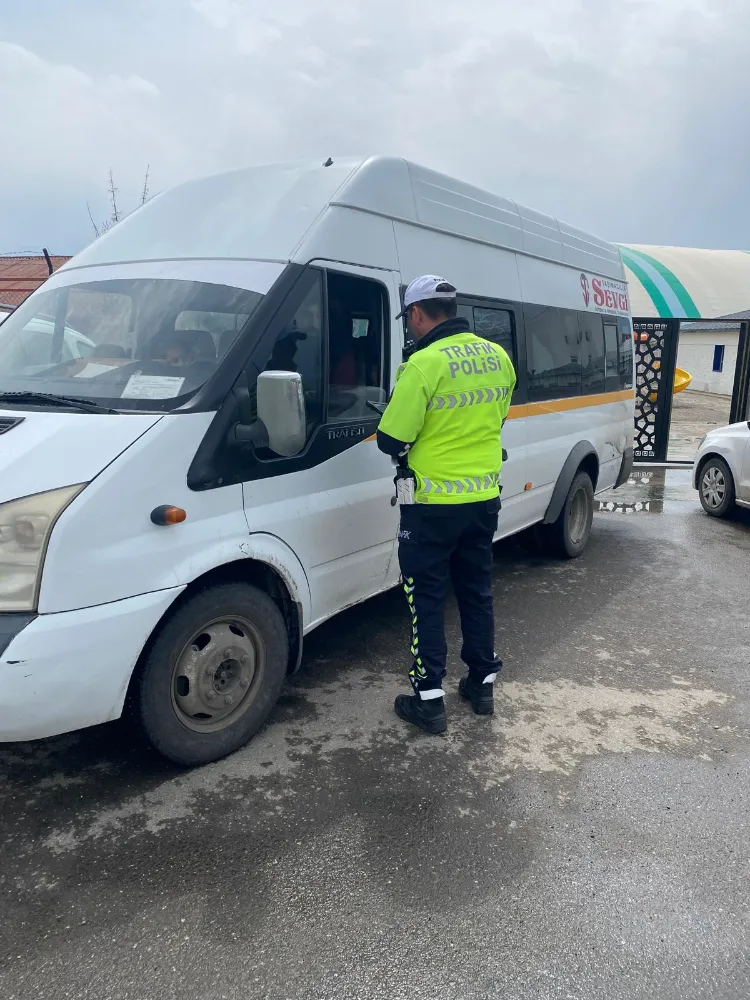 Ağrı ili genelinde okul servisi denetimleri devem ediyor