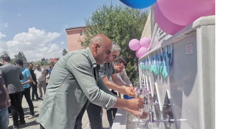 75. Yıl Ortaokulunda Çeşme Açılışı