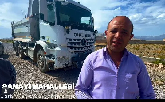 Sanayi Mahallesi sathi kaplama yol çalışmaları 