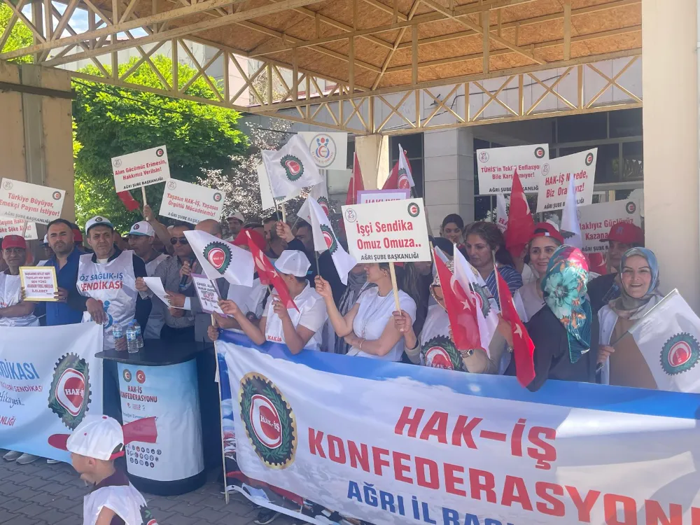 HAK-İŞ’Lİ ÜYELER EMEKLERİNİN KARŞILIĞINI İSTİYOR