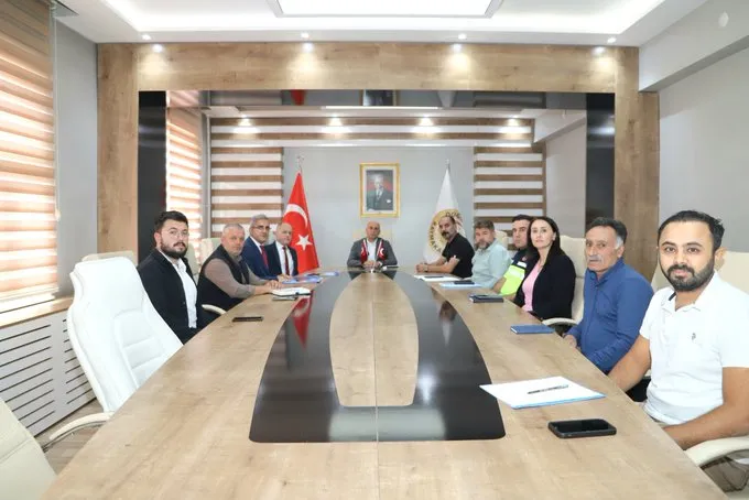 Kaymakam Ekinci Başkanlığında Okul Güvenliği toplantısı yapıldı