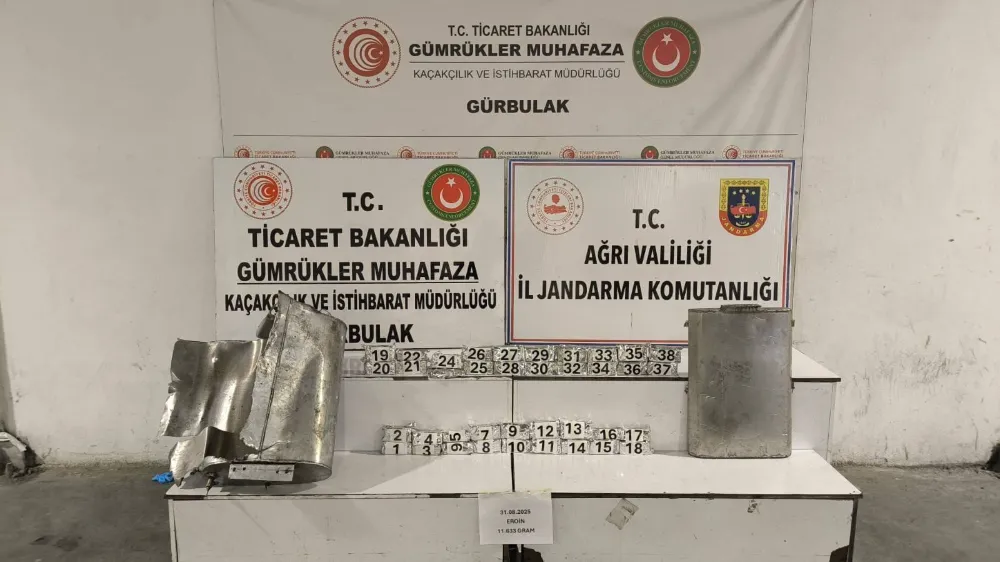  11 Kg 633 gram Eroin ele geçirildi