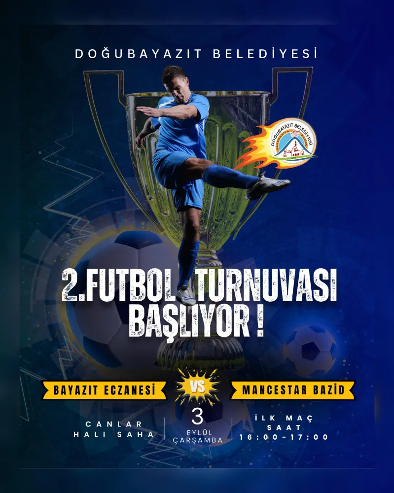 Doğubayazıt Belediyesi Kültür ve Sosyal İşler Müdürlüğü Futbol Turnuvası düzenledi