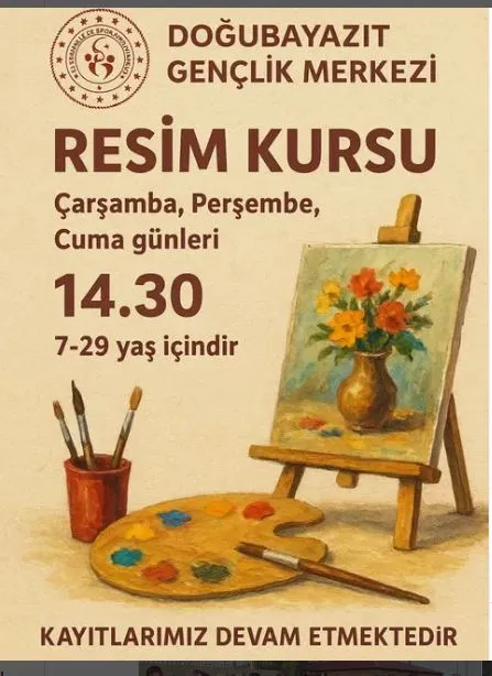 Doğubayazıt Gençlik Merkezi’nde Resim Kursu